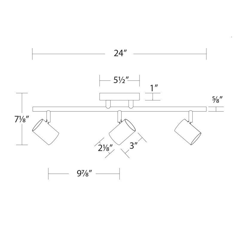 Ensemble de rail de tuyau avec interrupteur de température de couleur (2700K / 3000K / 3500K / 4000K / 5000K), 3, Blanc