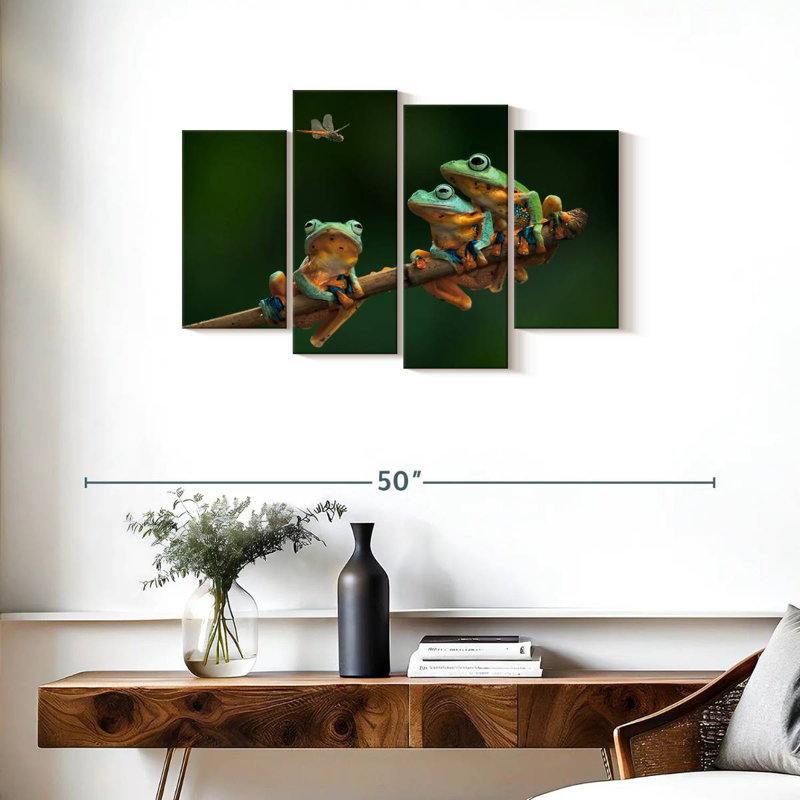 Brampt Hungry Frogs, 22" H x 36" W