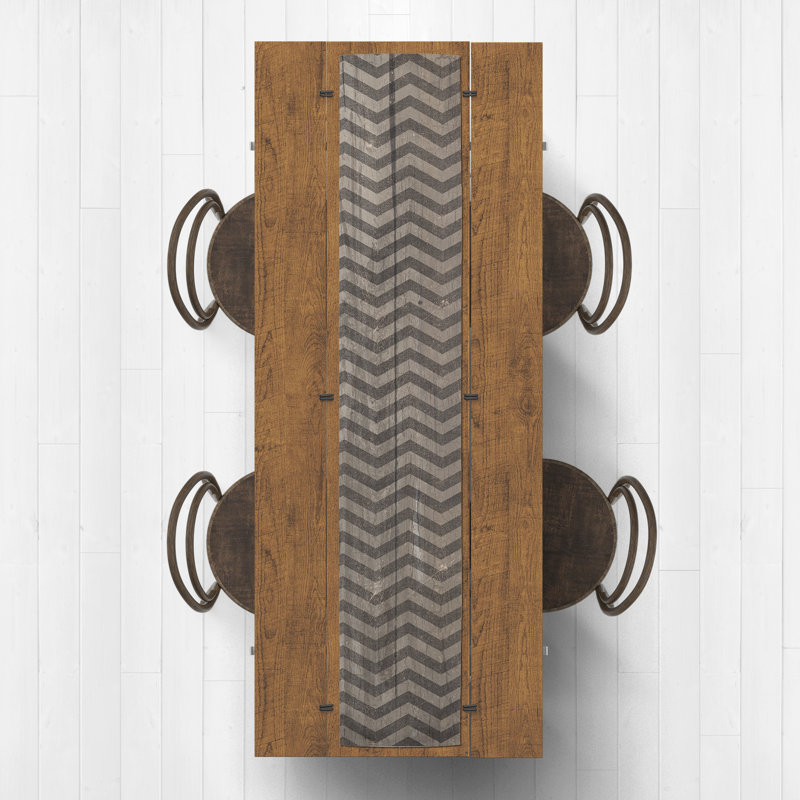 Chemin de table à chevrons, L 90 po x l 16 po