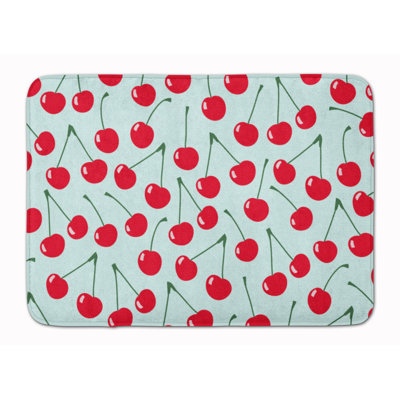 Tapis antidérapant pour salle de bain Cherries