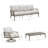 Lamando Patio Aluminum Swivel Conversation Seating Group With Olefin Cushions For 5 Person