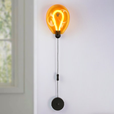Modern Colorful Balloon Glass Led Wall Sconce Fixtures For Bedroom