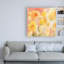 Reproduction d’art sur toile tendue corail ciel, jaune Garden 2 par Sheila-402649291