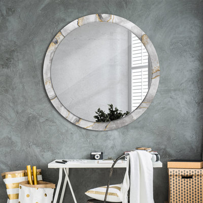 Huldar Glass Flat Wall Mirror