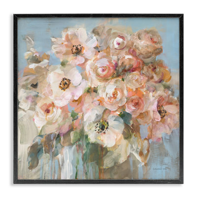 «Blush Bouquet» rose par Danhui Nai - peinture sur bois