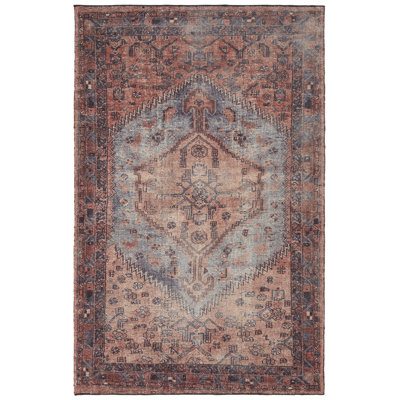 Bungalow Rose Assata Medallion Red Area Rug