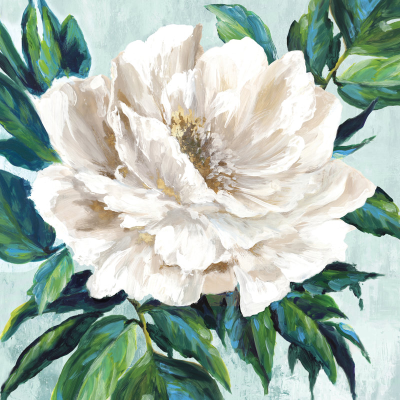 «Freshly Bloomed I» sur toile par Eva Watts, H 12 po x l 12 po
