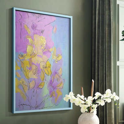 Dancing Heart Framed Print - Solid Wood