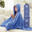 Fleece Hooded Blanket with Hood, Fluffy Fluffy Shawl with Pockets-105638900