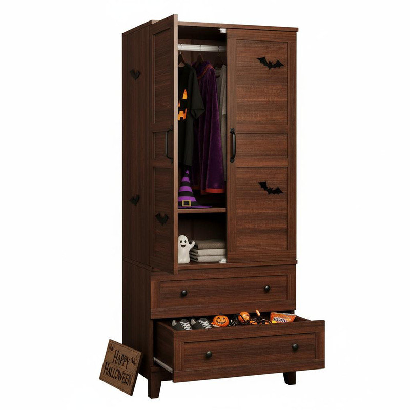 Armoire-penderie Armoire, Noyer