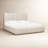 Atmane Wood Frame Upholstered Platform Bed In Cotton And Chai-1672298130