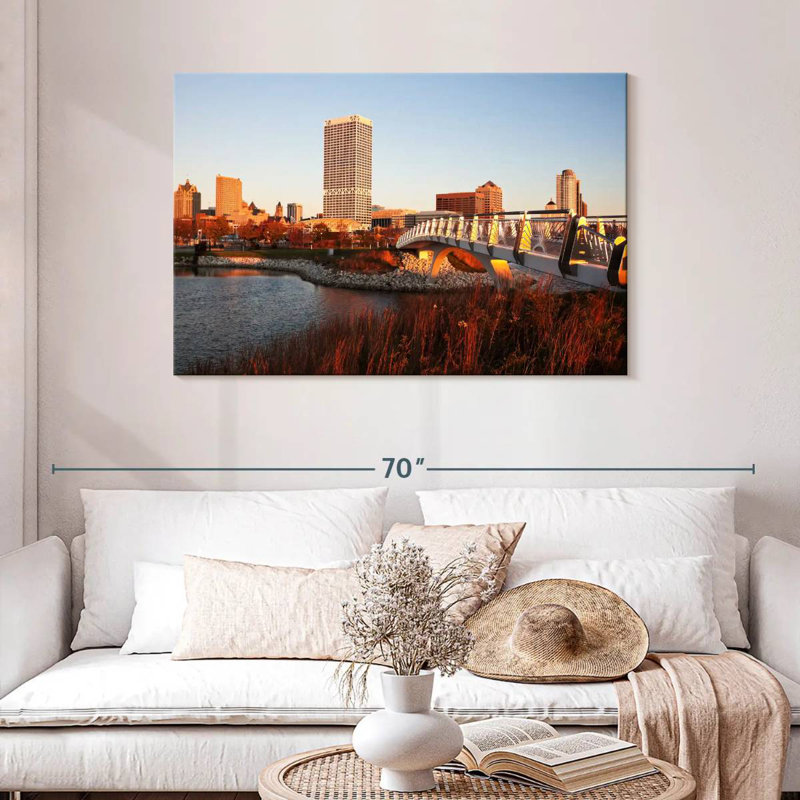Sireci Milwaukee Autumn Sunset, 30" H x 45" W