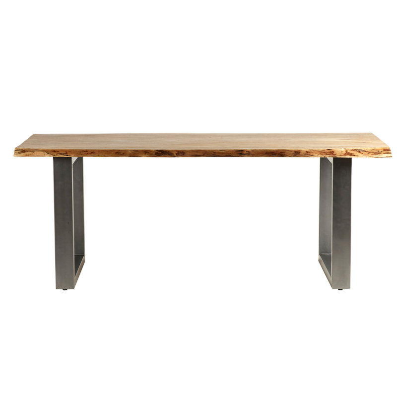 Benito Acacia Solid Wood Top Dining Table, H76 x L200 x W100cm