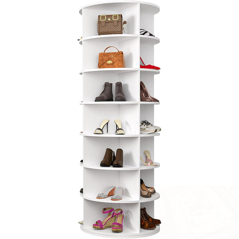 7 Tier Rotating Shoe Rack Tower