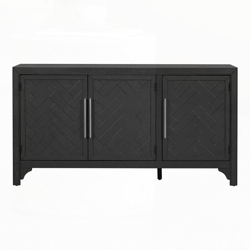 Storage Cabinet Sideboard, Black