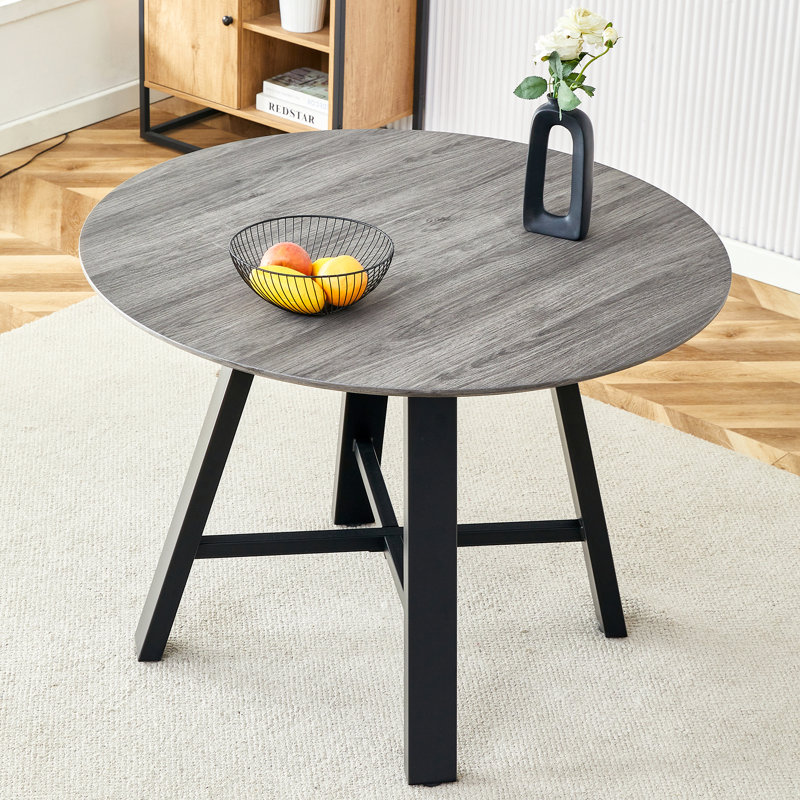 Table de salle à manger en bois, Gris