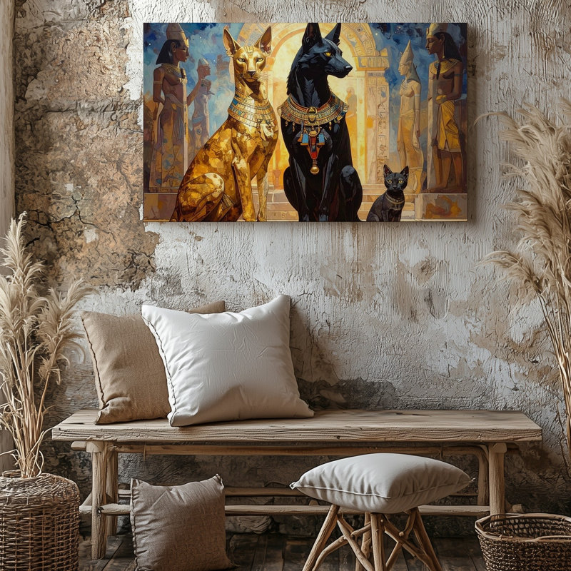 Art mural sur toile Divine Feline Guardians Canvasmystical, H 20 po x l 20 po