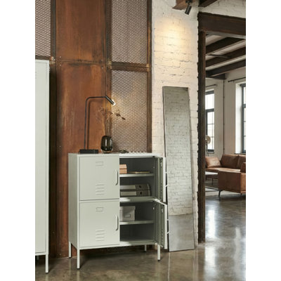 Storage Unit HOLBECK Metal Light Beige