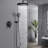 Shower Systems with 12"Rain Shower and High Pressure Handheld Spray, Celling Mount, Rough in-Valve-80550583