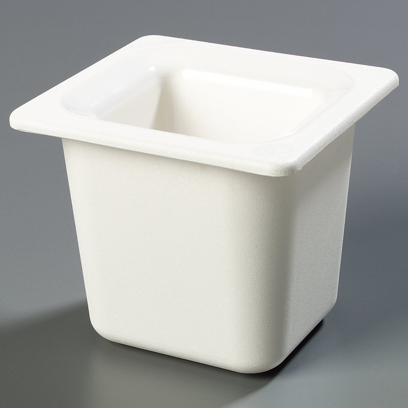 Carlisle Food Service Products Coldmaster® Rectangle Plastic Food Storage Container, White