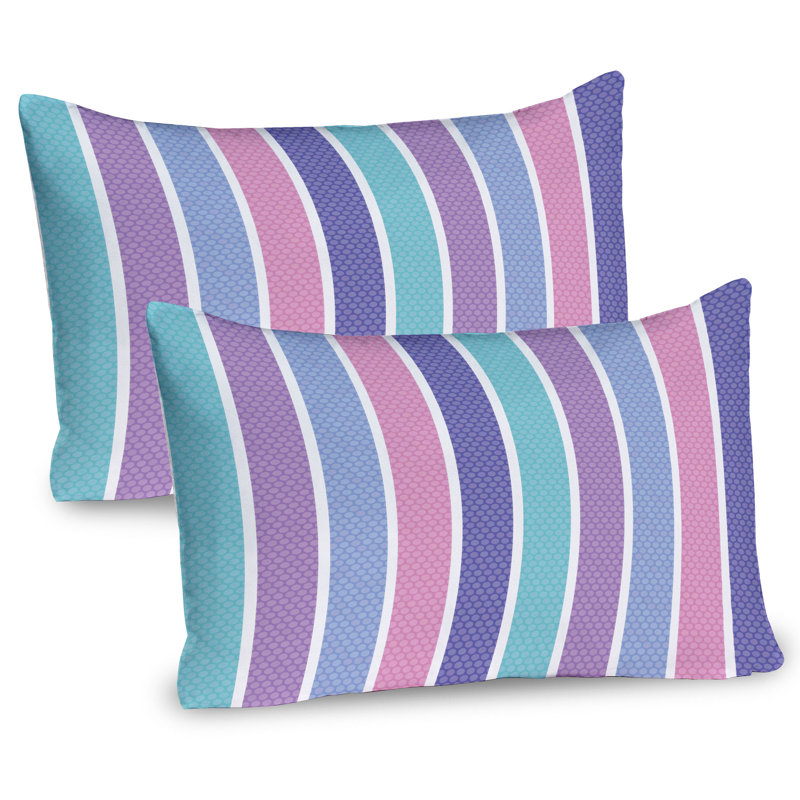 Ensemble de 2 taies décoratives à pois Ambesonne, H 20 po x l 30 po