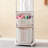 Plastic Rolling Laundry Hamper Sorter With Basket,hanging Bar And Wheels