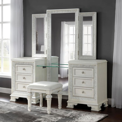 Mickinley 6-Drawer Makeup Vanity Set