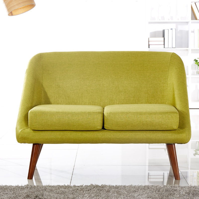 Kalum Upholstered 49.2'' Loveseat, Green