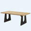 Table rectangulaire 71 "pour 6 à 8 personnes, table rectangulaire rustique avec pieds en bois massif-1900899558