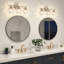 3 lumières 21 po Éclairage pour meuble-lavabo avec abat-jour en verre martelé-1463591059
