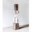 Ornement de plancher abstrait en bois sculpté