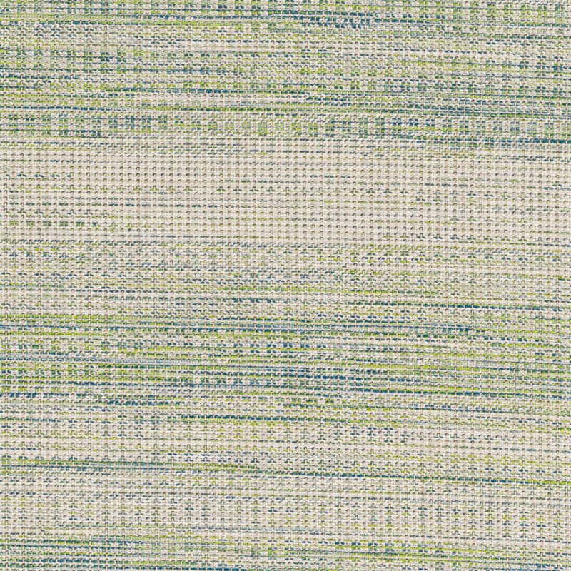 Tapis intérieur / extérieur vert / crème Damiani, Rond 7 pi 7 po