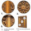 Vieille porte en bois sculpté en V - impression-1098676627-1098676626