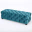 Banc de repose-pieds capitonné en velours OTTOMAN-2001116914