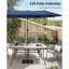 Parasols rectangulaires pour patio, grand parasol d'extérieur avec ...