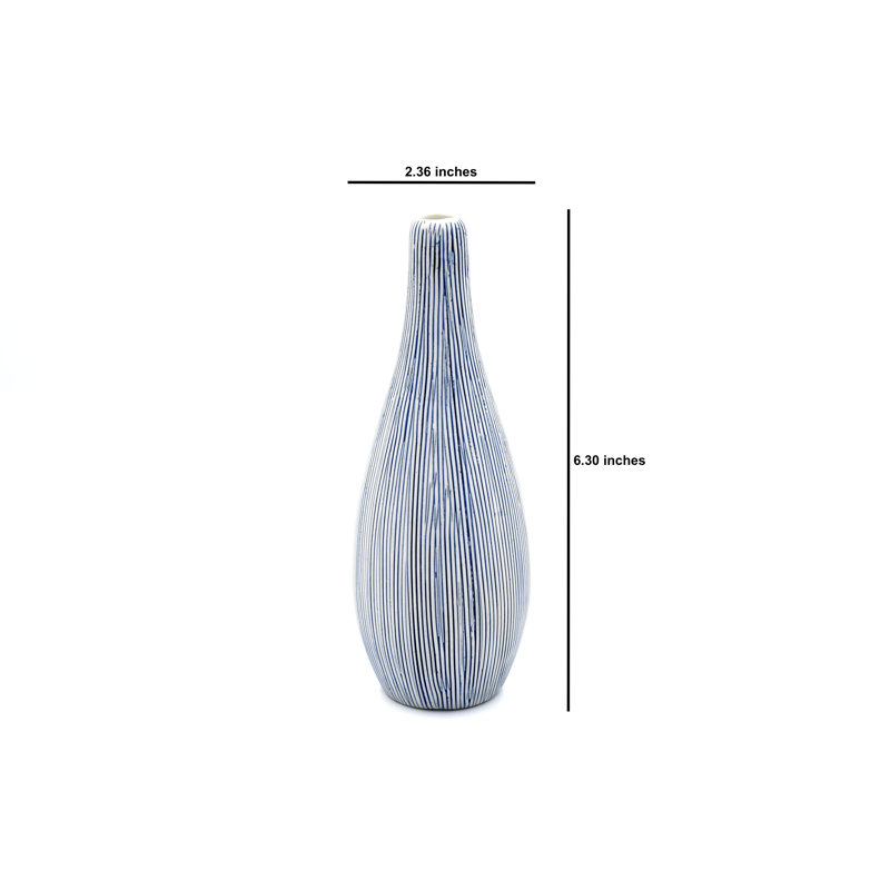 Avangelina Handmade Table Vase, Blue