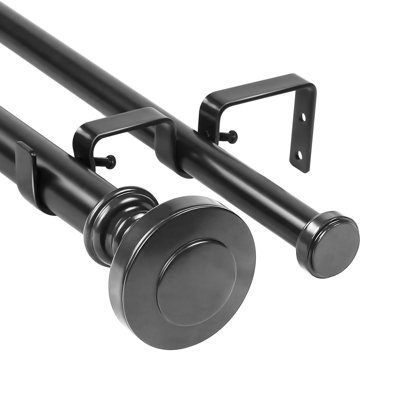 Courtland Steel Adjustable Double Curtain Rod