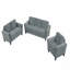 Ensemble de canapé modulaire confortable 1 + 2 + 3-1183604100