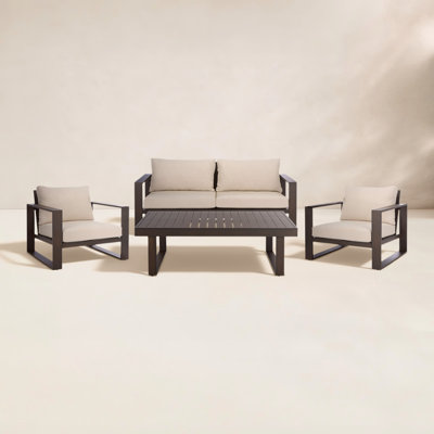 Dwyer 4 Person Patio Conversation Set