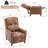 30" Wide Genuine Leather Manual Upholstered Recliner-121621384