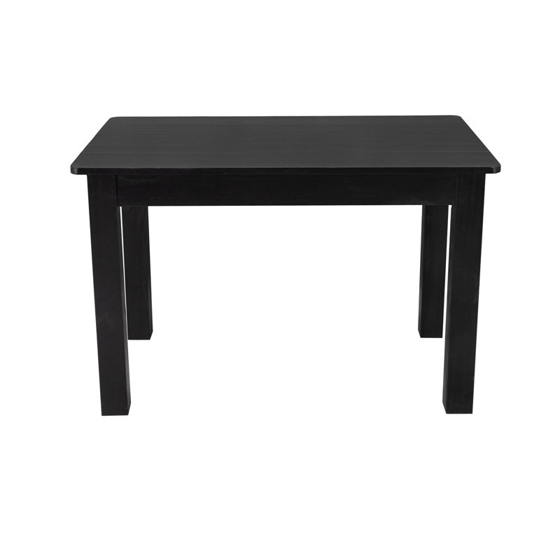 Table de salle à manger Dejon, Enduit noir, L 30 po x L 46 po