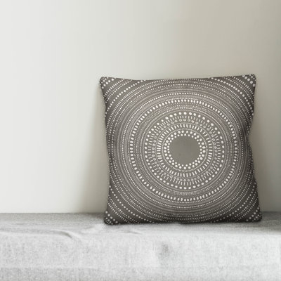 Tribal Circle Throw Pillow