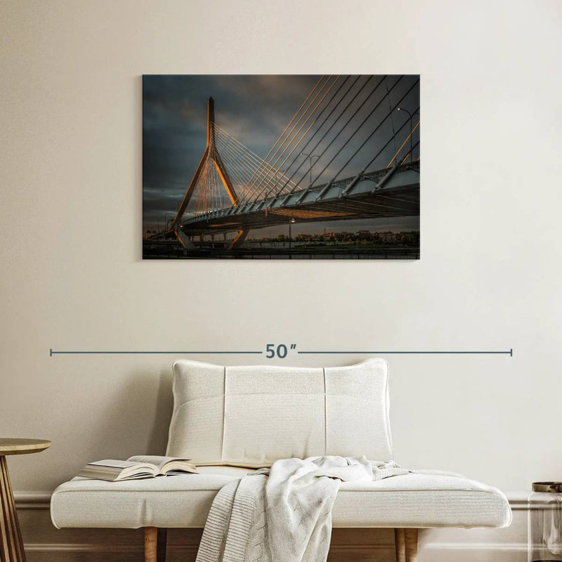 Lilie Stormy Leonard P Zakim Bridge, 24" H x 36" W