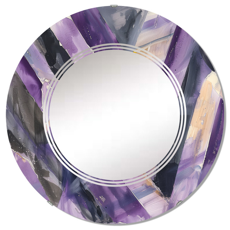 Miroir mural géométrique Glacier, H 31,5 po x l po