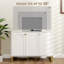 Buffet, armoire de rangement avec tablettes réglables-18389722