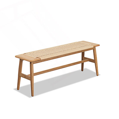 Woven Design Dining Bench, Bed Bench