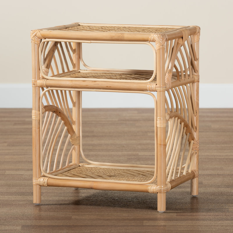 Brandea Wicker/Rattan Nightstand in Brown
