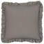 Floral Grey Square Pillow Cover