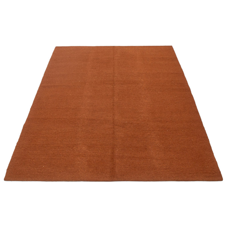 Tapisserie naturelle brune Kilim 6 pi 8 po x 9 pi 10 po