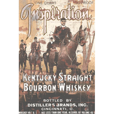 Inspiration Bourbon Label - Wrapped Canvas Print